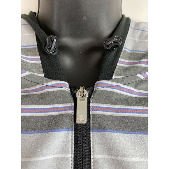 ADIDAS Climacool Womens XS Gray Lightweight Running Jacket Hoodie Zip Pockets - Picture 6 of 12